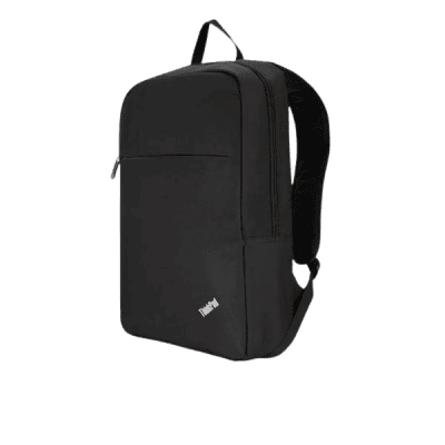 Black Lenovo backpack suitable for students and professionals, offering durable and functional design for work and travel needs.