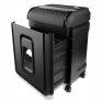 Black paper shredder machine for secure document destruction and office safety. Ideal for businesses needing reliable, high-capacity shredding solutions. Durable, efficient and easy to operate.