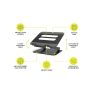 Adjustable portable platform with anti-slip pads, security hooks, and durable aluminum body, ideal for safe, stable outdoor or indoor use in South Africa.