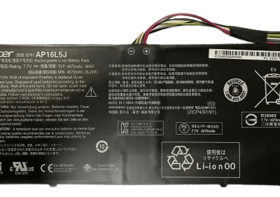 Portable laptop battery for Acer AP1615LJ, high-quality replacement part for extended device performance and reliability.