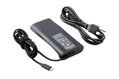 High-capacity power bank with USB-C and micro USB charging cables, portable power supply for mobile devices, compact design, ideal for fast charging on the go, suitable for smartphones and tablets.