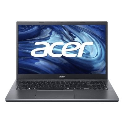 Acer laptop with a sleek grey design and high-resolution display showcasing the Acer logo, ideal for business, gaming, and everyday productivity.