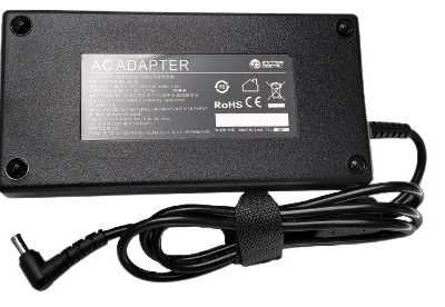 Power supply AC adapter for networking and electronic devices, showcasing durable design and safety certifications.