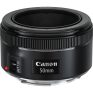 Canon 50mm camera lens, compact and versatile prime lens suitable for various photography styles, with a 49mm filter thread for high-quality images.