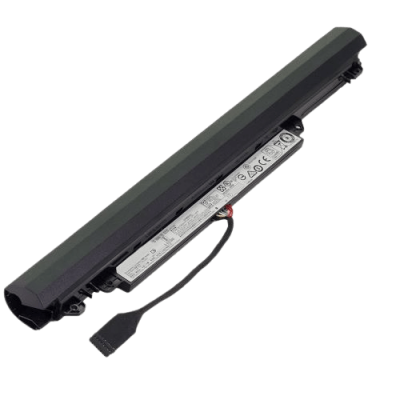 High-quality black laptop battery with electronic labels and connection cable, designed for reliable power replacement in laptops, enhancing performance and affordability.