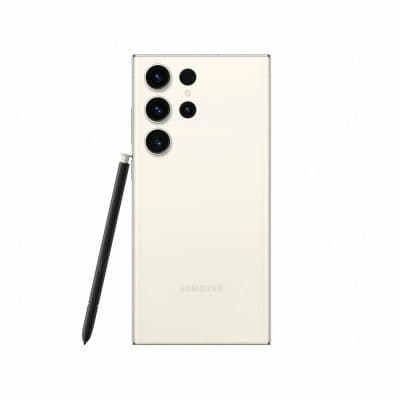 High-quality Samsung Galaxy S21 Ultra with quad-camera setup and stylus, showcasing innovative smartphone technology and affordability from InfoplayNet.