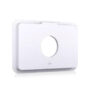 Compact white router cover plate for seamless network installation, designed for affordability and durability, ideal for various connectivity setups.