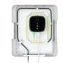 Fast charging electric vehicle wall charger with sleek black design, mounted on a white wall, showcasing modern EV charging technology for sustainable transport solutions.