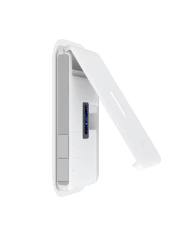 Remote network device with protective cover, innovative technology, affordable networking solutions, commonly used in telecommunications and internet infrastructure.