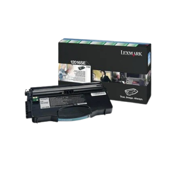High-quality black toner cartridge with Lexmark packaging, suitable for laser printers, offering reliable printing solutions for businesses and home offices.