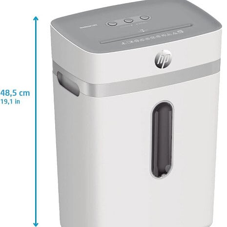 High-capacity paper shredder ideal for secure document disposal, featuring a modern design with adjustable settings, perfect for offices seeking reliable, affordable shredding solutions.