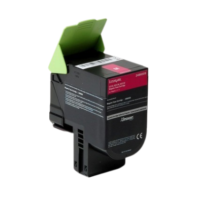 High-yield Lexmark toner cartridge with green protective cover, essential for high-quality printing in South African offices.