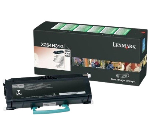High-quality Lexmark toner cartridge X264H31G for reliable printing, compatible with various Lexmark printers, ideal for office and business use, offering vibrant print results.