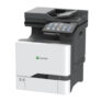 Lexmark multifunction colour laser printer for office printing and scanning, featuring touch screen interface and high-quality output.