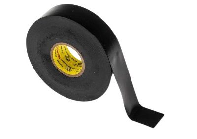 Black adhesive tape roll, ideal for industrial and household use, offering strong adhesion and durability for various sealing and fixing applications.