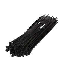 Bundles of black cable ties for versatile cable management and industrial use in South Africa.