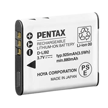 Rechargeable lithium-ion battery with 925mAh capacity, compatible with various digital devices, eco-friendly design, and reliable power source from Hoya Corporation.