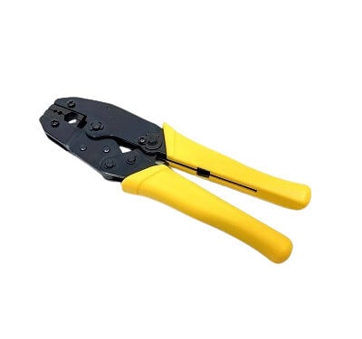 Crimping tool for network cables, professional network termination equipment, easy-to-use crimping pliers for Ethernet and RJ45 connectors.