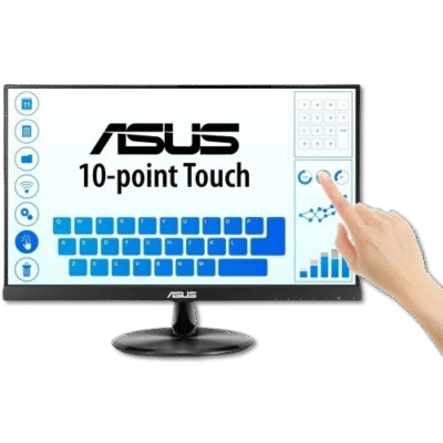 10-point touch ASUS monitor showcasing advanced touchscreen technology for seamless interaction and enhanced productivity in South Africa.