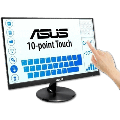ASUS 10-point touch monitor showcasing advanced touchscreen technology for seamless user interaction.
