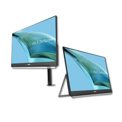 High-resolution ASUS ZenScreen portable monitor showcasing sleek design adaptable for work and entertainment needs in South Africa.