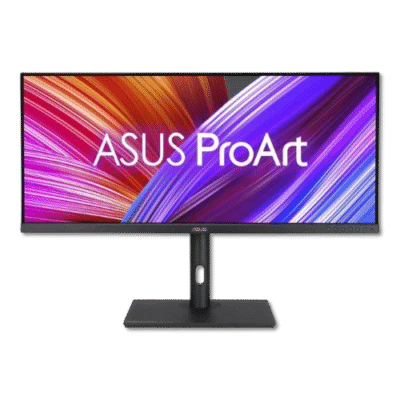 ASUS ProArt monitor showcasing vibrant colorful display, ideal for professional creative work, digital artists, and graphic designers seeking high-performance, affordable monitors.