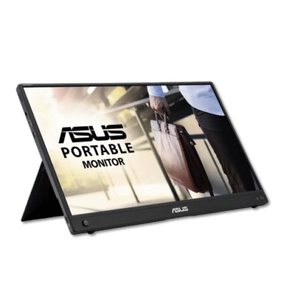 Portable ASUS monitor ideal for professionals on the go, offering high-quality display and versatile connectivity. Perfect for remote work, travel, and business presentations in South Africa.