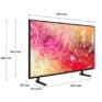 High-definition flat-screen television with precise dimensions, ideal for modern entertainment setups and digital signage in South Africa.