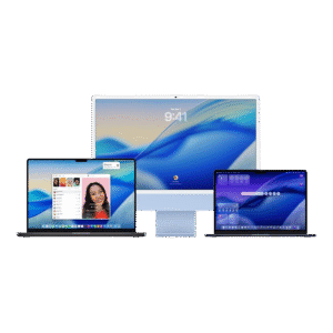 MacBook, iPad and iMac devices showcasing innovative technology and modern design, highlighting affordable tech solutions from InfoplayNet in South Africa.
