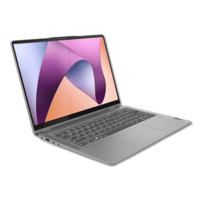 Laptop with modern design and vibrant screen, showcasing innovative technology.