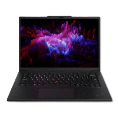 Laptop computer with a colorful digital abstract screen showcasing modern technology and innovation in South Africa.