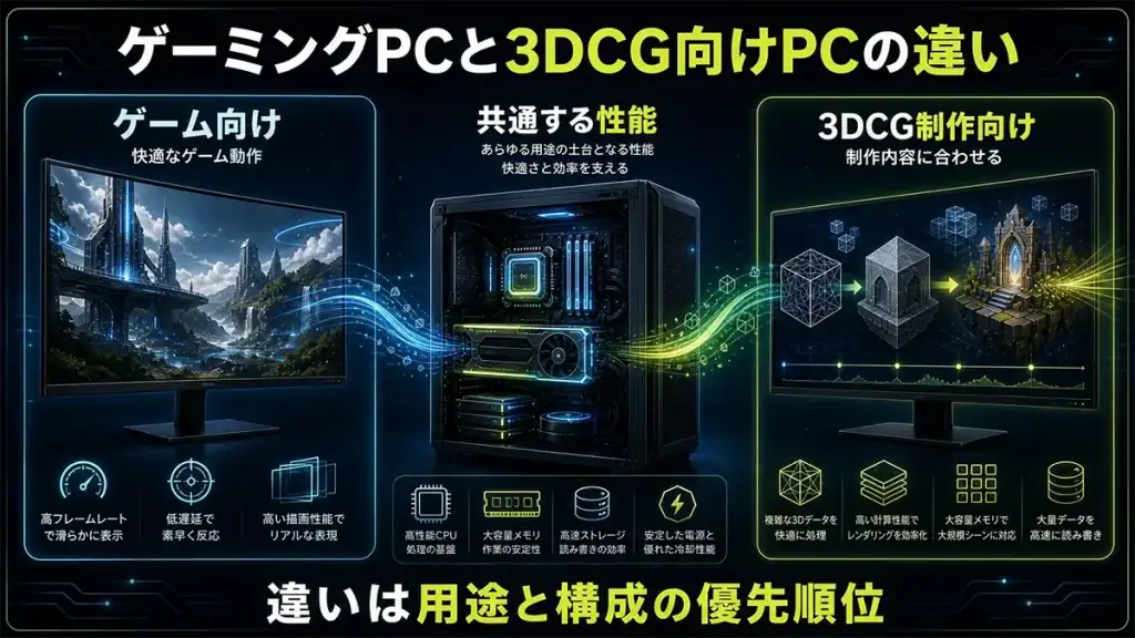 2026年版】3DCG用PCの選び方とおすすめスペック解説