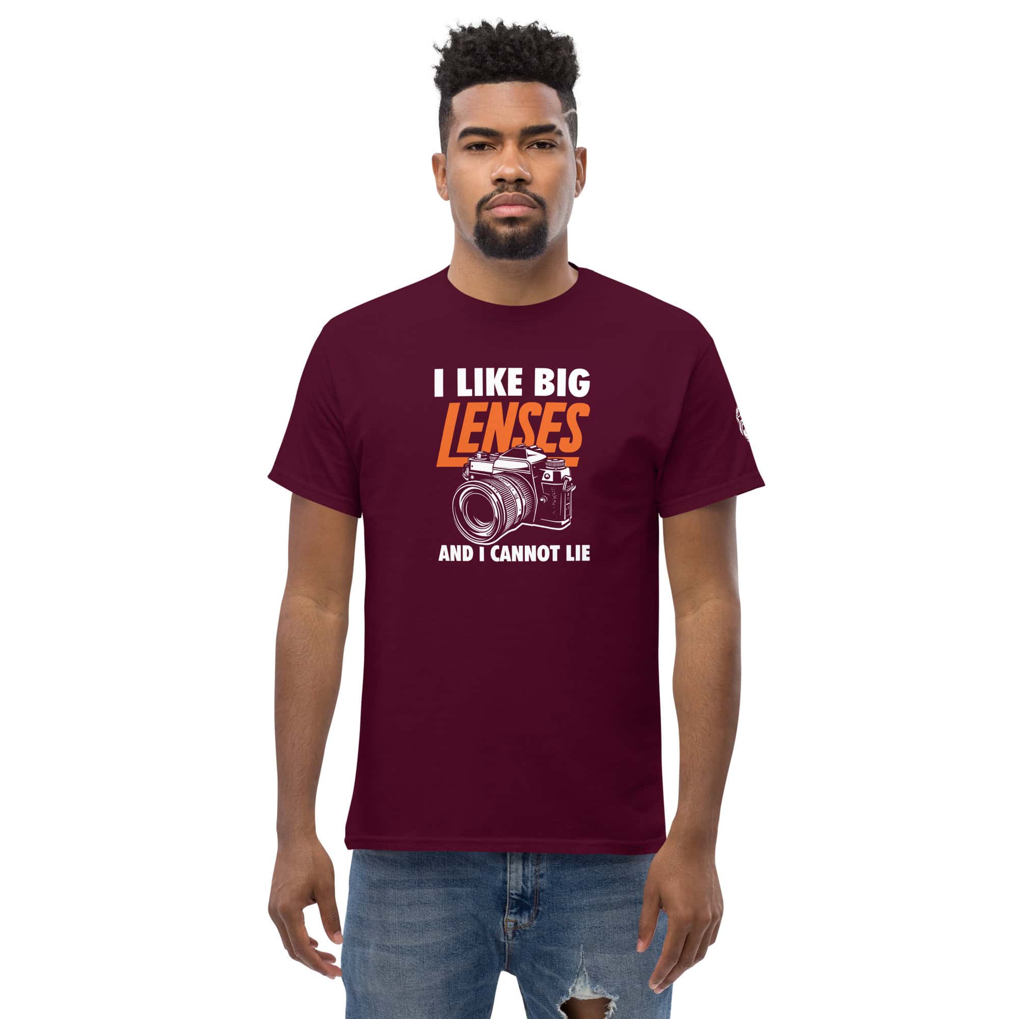 unisex-classic-tee-maroon-front-675203a88613d