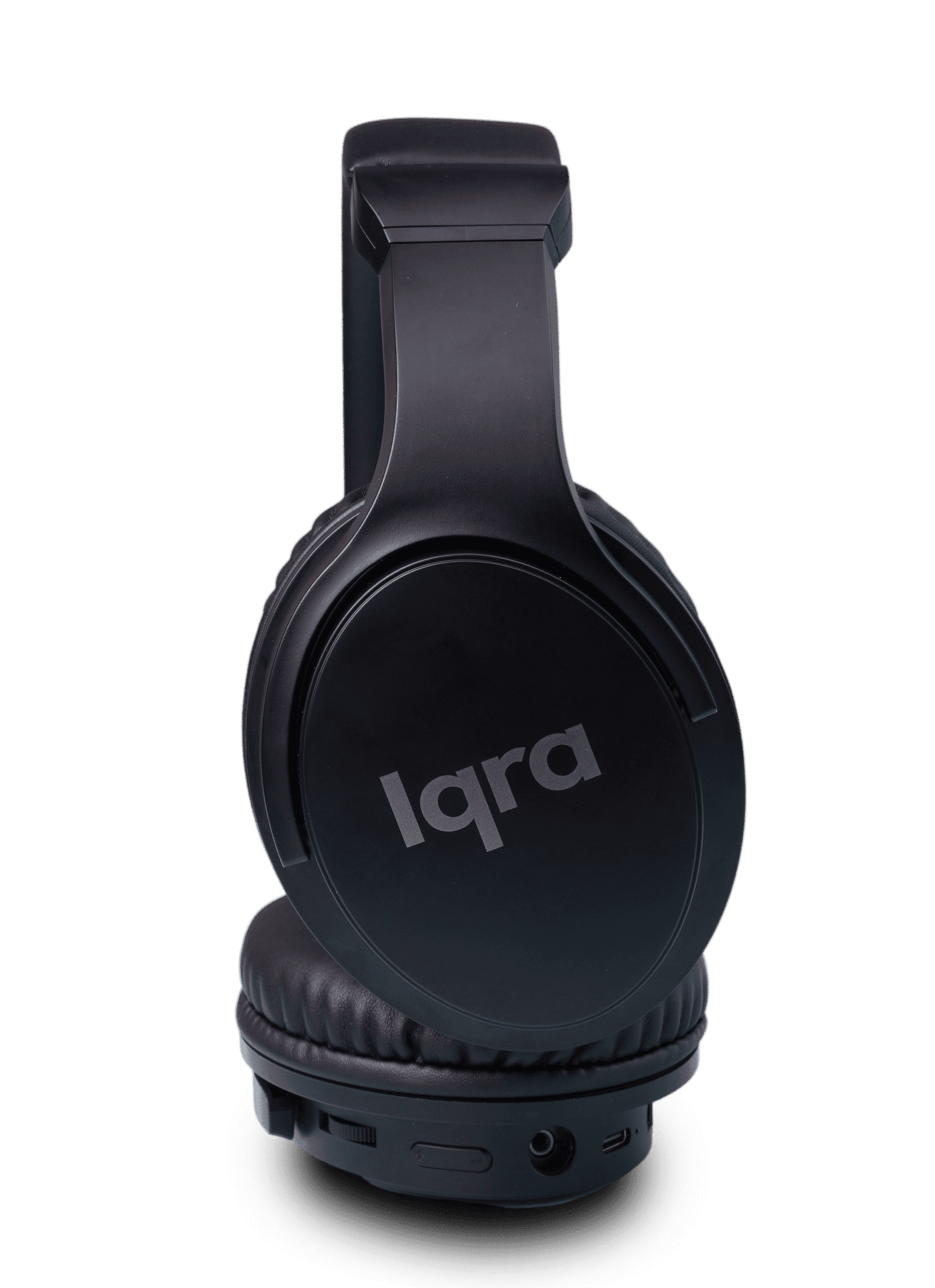 Wireless over-ear Bluetooth headphones with Iqra branding, noise-canceling design, and comfortable padded ear cups. Ideal for music, calls, and online learning.