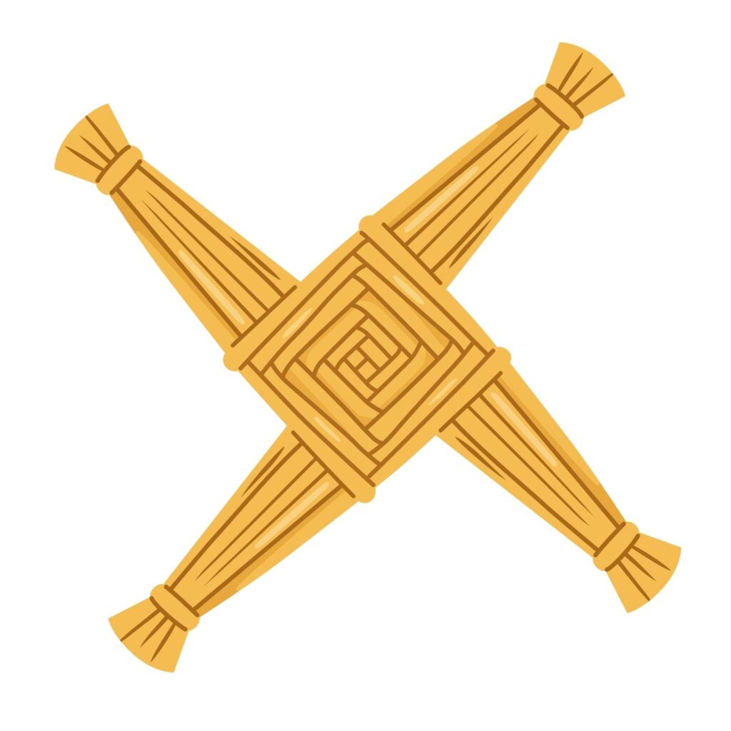 Woven St Brigid's Cross with four arms