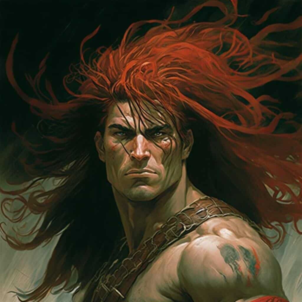 Cú Chulainn- artist impression of the demi god Cú Chulainn