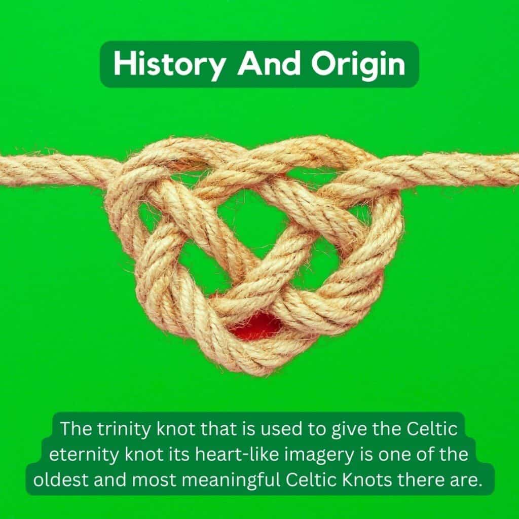 Knot tied in natural jute, symbolizing Irish heritage and Celtic history.