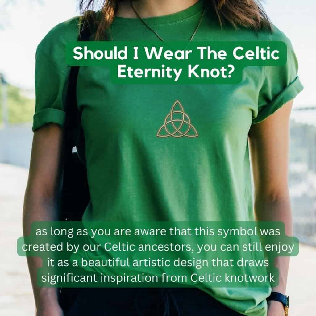 Celtic knot t-shirt with Irish travel and culture theme.