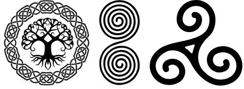 Intricate Celtic knot designs symbolizing Irish heritage and craftsmanship.