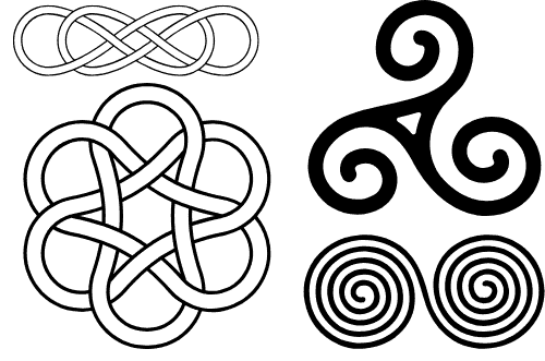 Intricate Celtic knot designs symbolizing Irish heritage and craftsmanship.