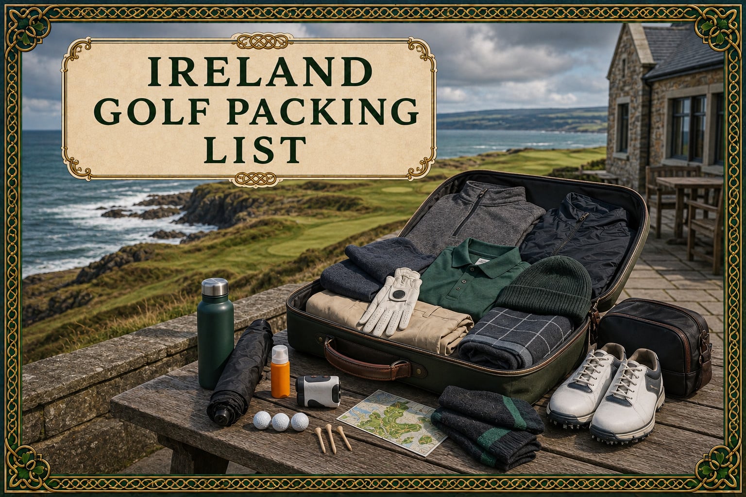 Ireland Golf Packing List for a Golf Trip: Clothes, Clubs and Travel Gear