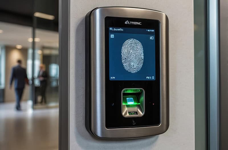 Fingerprint scanner for secure access control.