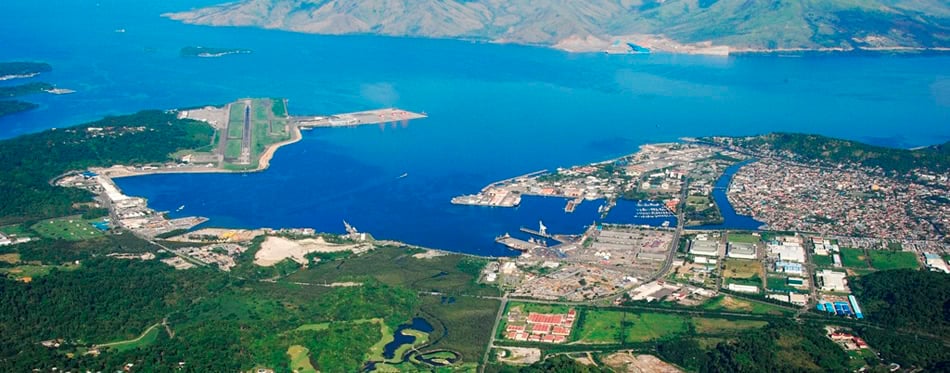 Subic Bay Arial view