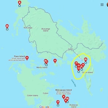 coron close boat tours