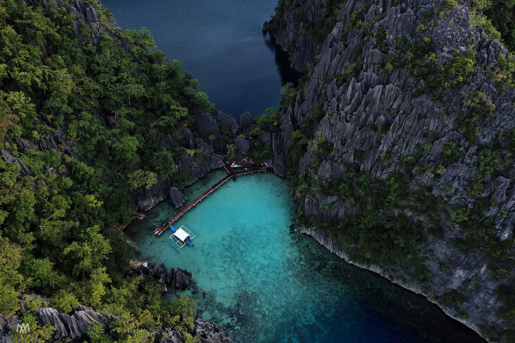 Secluded lagoons on Combination El Nido Tour plus Multiday Tour to Coron.