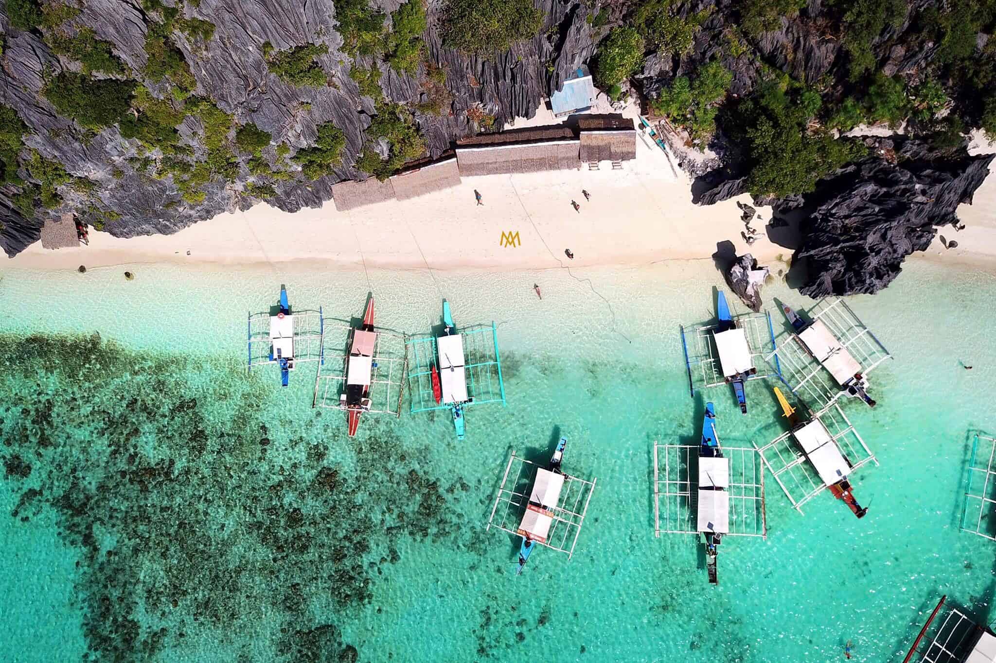 Secluded places on Combination El Nido Tour plus Multiday Tour to Coron.