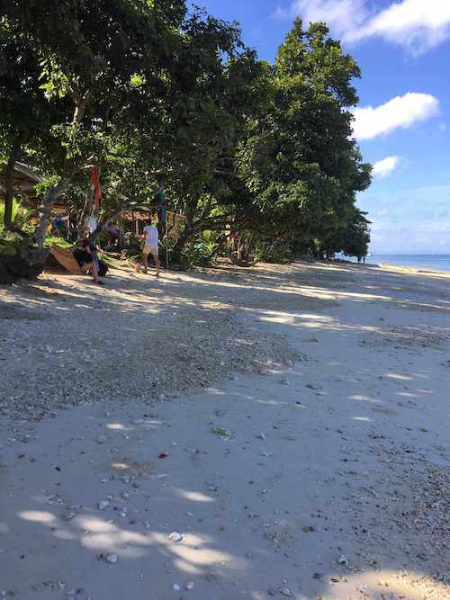 linapacan tourist camp beach side view