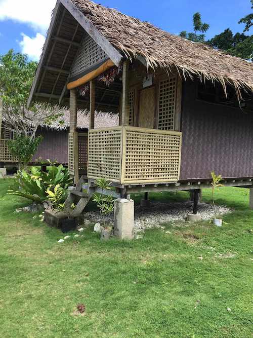 linapacan tourist camp hut right angle view