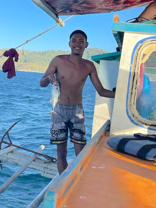 erika tour catching fish