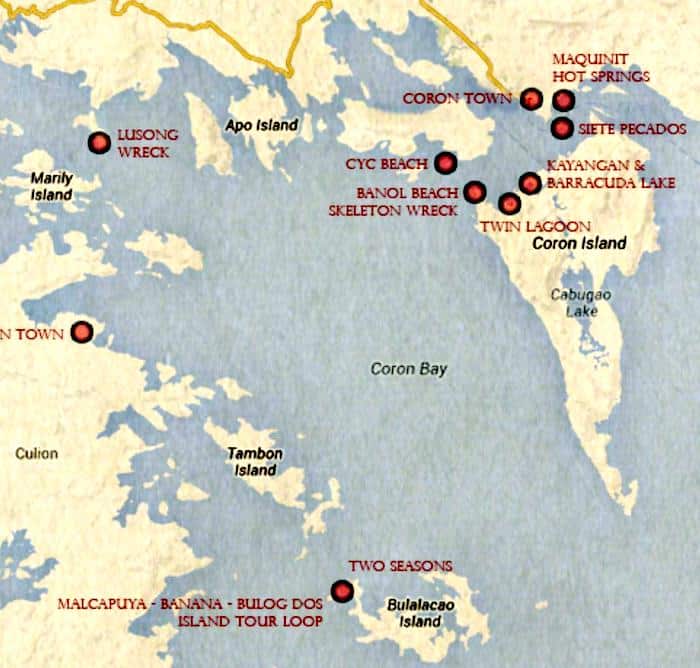 erika tour coron dive sites